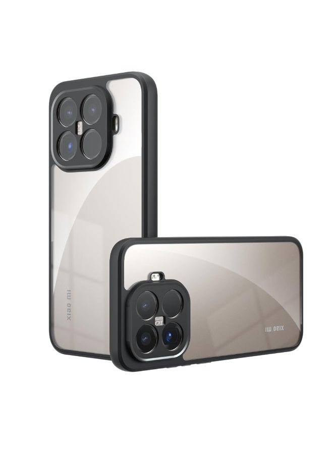 Case Cover Shockproof Hard PC Back Soft TPU Frame Anti-yellowing Slim Protective Cover Compatible with Xioami 15T Pro (Clear)